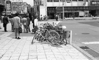 駅前の放置自転車　昭和63年(1988)