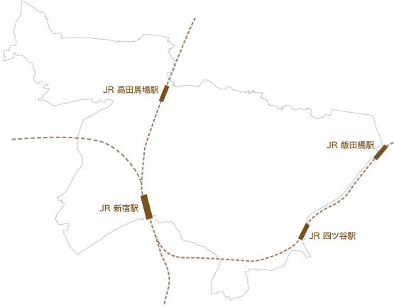 新宿区 地図イメージ